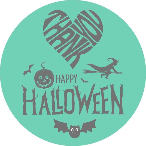 100 Thank You Stickers Halloween - Picture 5 of 12